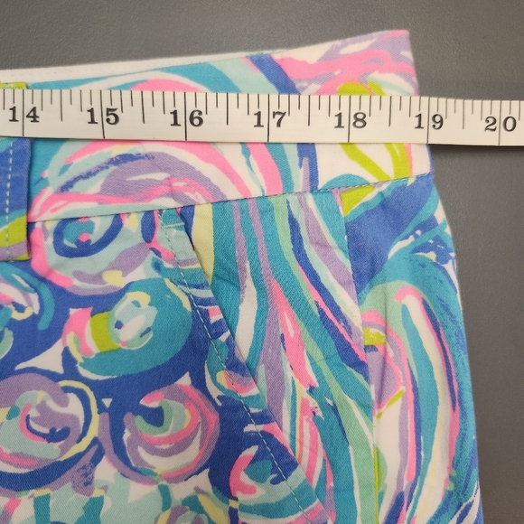 Lilly Pulitzer Jayne Short Gillty Pleasure Cotton 7 Inch Inseam Size 14 Beachy - Picture 6 of 10